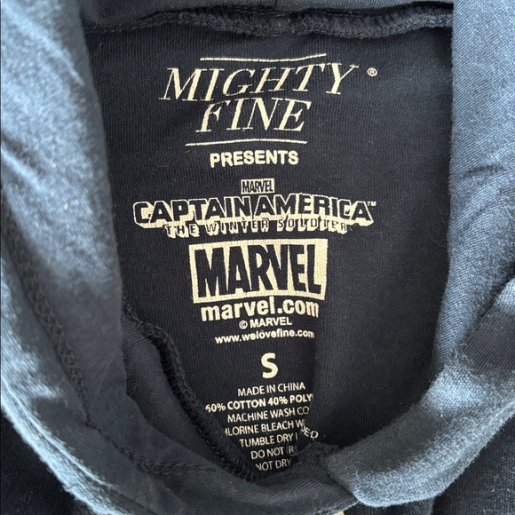 Mighty Fine Captain America Winter Solider Marvel Hooded Sleeveless Dress Size S - Picture 7 of 8